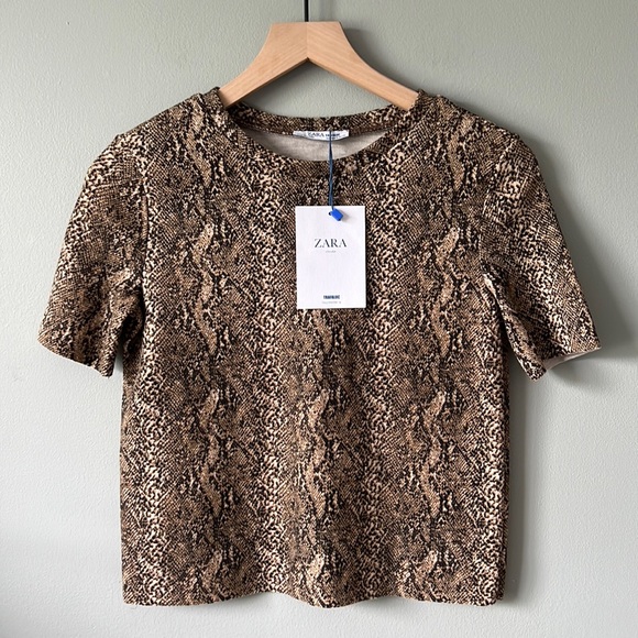 NWT Zara Cropped Top - Size S - Picture 1 of 4